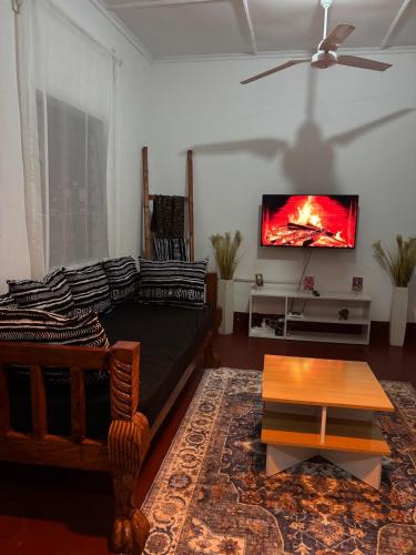 Posezení v ubytování SafariHouse