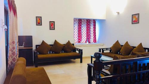 Ruang duduk di PS Villa 3bhk Baga