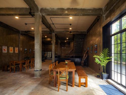 Χώρος καθιστικού στο Lanna Loft Hostel