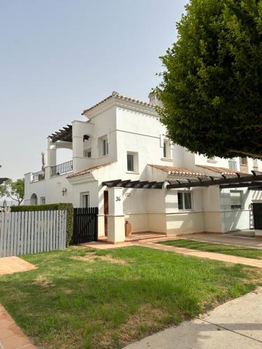 Bygningen som feriehuset ligger i