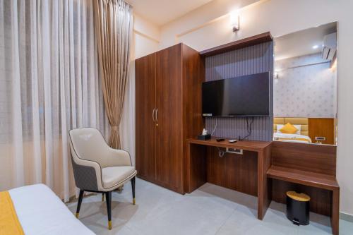 TV a/nebo společenská místnost v ubytování Hotel DD Comfort