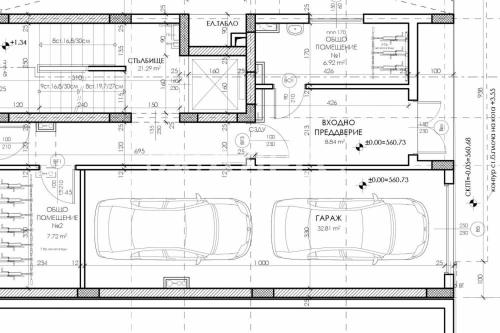 a drawing of a floor plan of a theatre at Iceberg Apartment 50 in Borovets