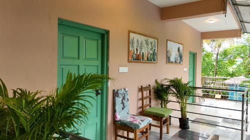 Balkoni atau teres di Goya Gate Beach Resort