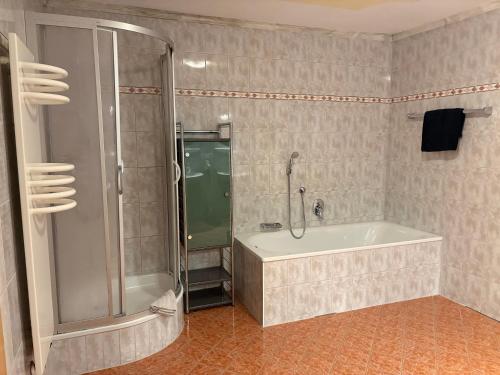 Koupelna v ubytování Ferienwohnung Mariengrund