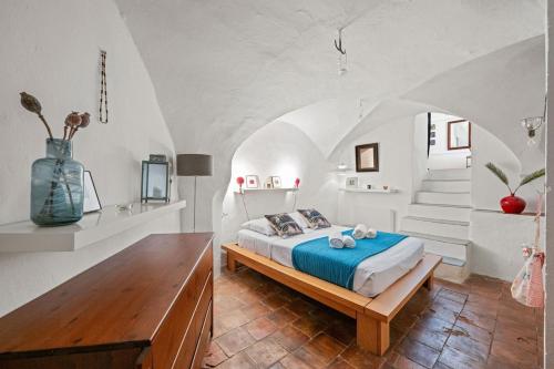 Postel nebo postele na pokoji v ubytování LES SABLETTES - Bord de Mer - Vieille Ville - Parking Privé