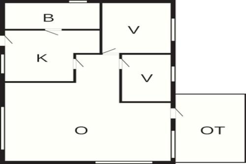 a block diagram of a box with four squares at 4 person holiday home in Juelsminde-By Traum in Snaptun