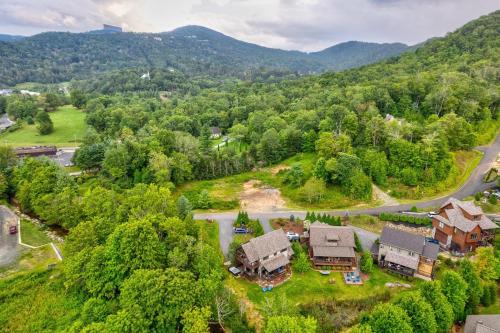 an aerial view of a home in the mountains at Maynard Rocks IV at Elk Creek in Banner Elk