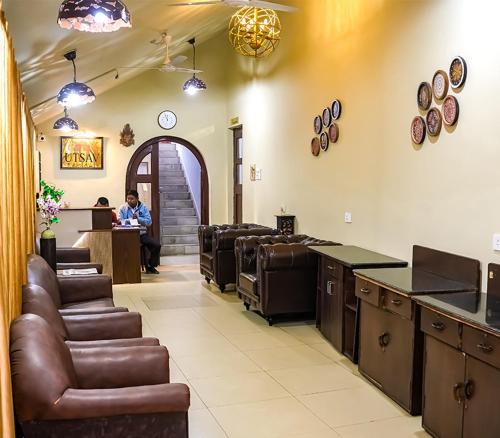 Χώρος καθιστικού στο Utsav Hotels and Banquets Bolpur