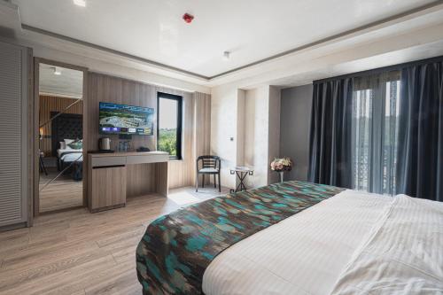 Katil atau katil-katil dalam bilik di Danubius View - Luxury Hotel and Hall