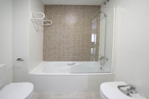 Ванная комната в Apartamento centro histórico en Manresa