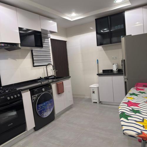 Kuchyň nebo kuchyňský kout v ubytování Precious Pavilion Apartment