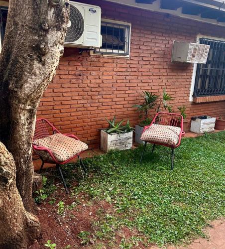 Un jardín fuera de La Casa Siberia