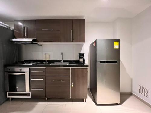 Dapur atau dapur kecil di Apto Botero 701 - WAIWA HOST