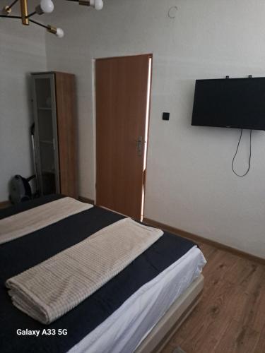 TV a/nebo společenská místnost v ubytování Apartman elizabeta Vinkovci