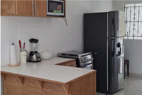 Køkken eller tekøkken på Casa El Trébol