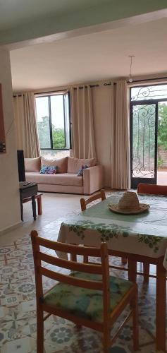 Χώρος καθιστικού στο Villa Yassalam Mogador