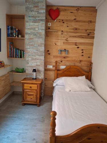 En eller flere senge i et værelse på La Vivienda de Morales