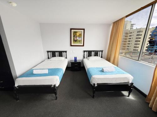 Hotel Santamaria en Quito by Lauzaにあるベッド