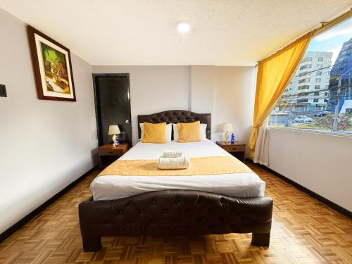 Hotel Santamaria en Quito by Lauzaにあるベッド