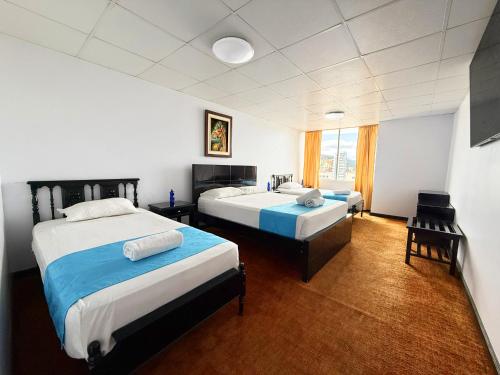 Hotel Santamaria en Quito by Lauzaにあるベッド