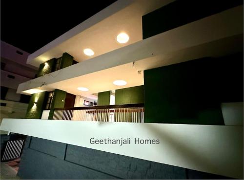 a building with the words gerbilhall homes on it at Geethanjali Homes in Kanyakumari