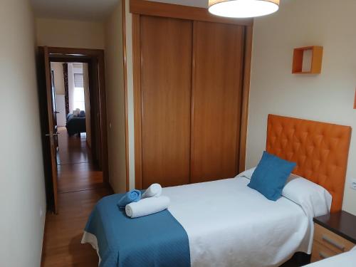 Un ou plusieurs lits dans un hébergement de l'établissement Alojamiento Morriña