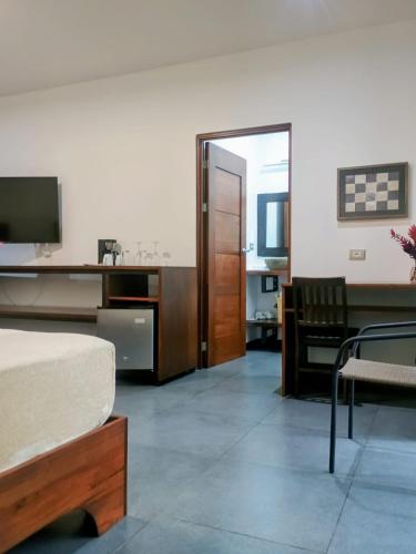 Kuchyň nebo kuchyňský kout v ubytování Scala Inn