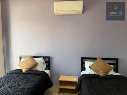 Ein Bett oder Betten in einem Zimmer der Unterkunft Casa de la laguna azul