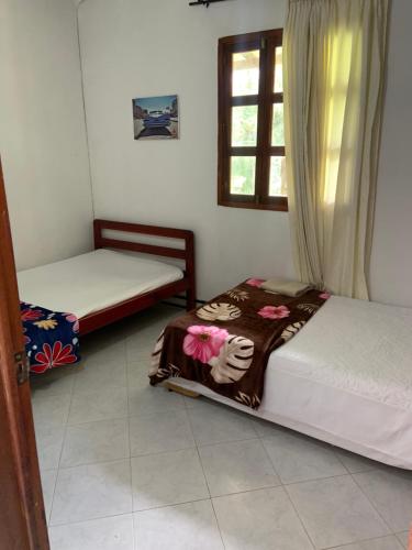 Postel nebo postele na pokoji v ubytování hospedaje queremal casa de campo ecopolis