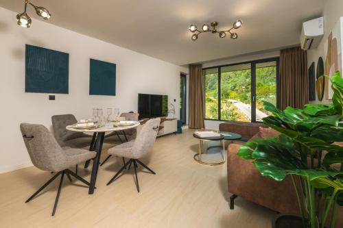 Χώρος καθιστικού στο Einik Luxury Apartments