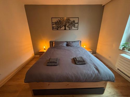 Postel nebo postele na pokoji v ubytování Ferienwohnung Fuchs