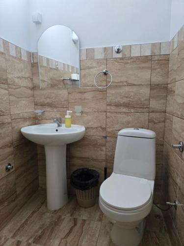 Koupelna v ubytování SMEŠTAJ SOLARIS kod Aqua Parka Lux Apartman LAZAR
