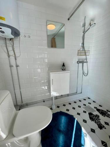 Salle de bains dans l'établissement Vid Gekås Ullared Boende B&B