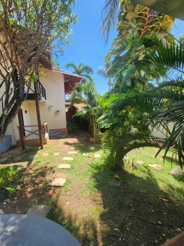 a view of the yard of a house with trees at Pipa Villa Mar in Pipa