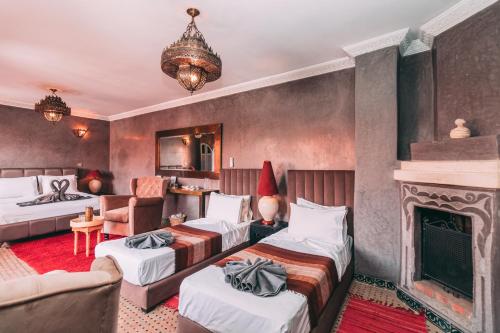 Posezení v ubytování Riad Shemsi