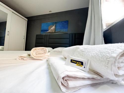 Katil atau katil-katil dalam bilik di Pecém Hotel