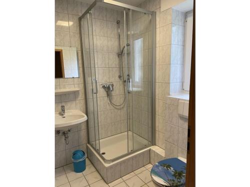 Ένα μπάνιο στο Bungalow Holiday Park Lenzer Höh VII