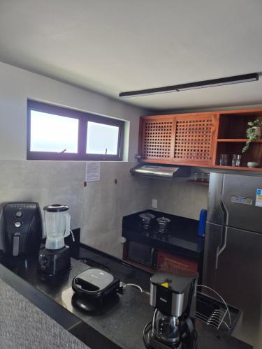Dapur atau dapur kecil di Refúgio Maracatiara