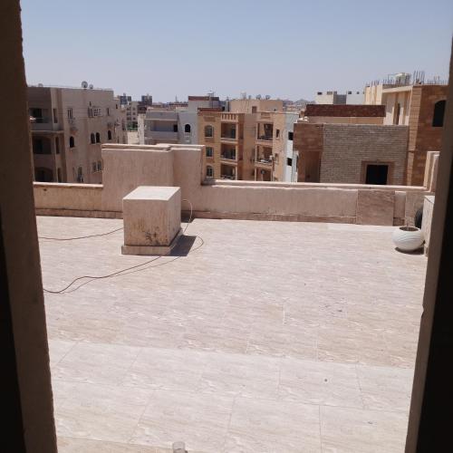 a view from the roof of a building at Roof Top Studio Apartment in New cairo