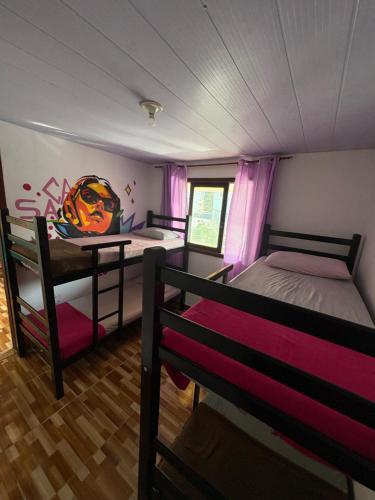 Postel nebo postele na pokoji v ubytování BUDA Guest house