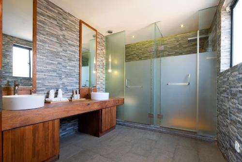Koupelna v ubytování Manwu Dali Jimu Boutique Guesthouse