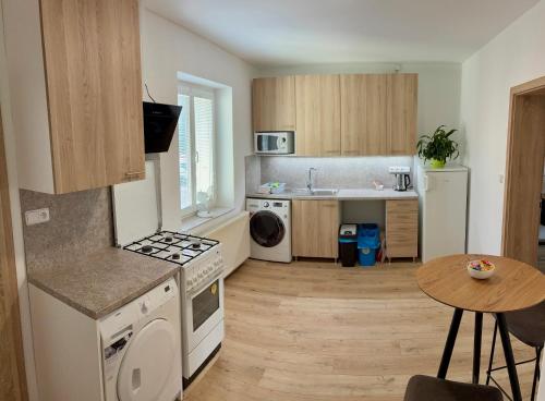Kuchyň nebo kuchyňský kout v ubytování Apartmán 656