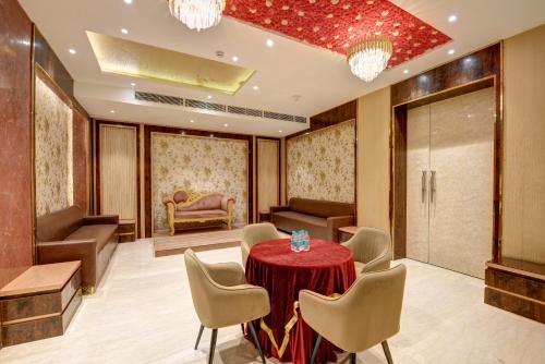 Istumisnurk majutusasutuses Qotel Comfort AT Residency Kaushambi Anand Vihar