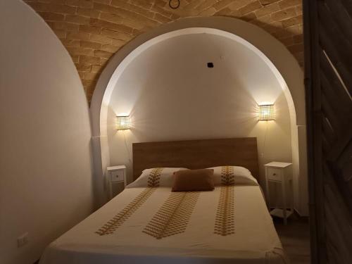 Ένα ή περισσότερα κρεβάτια σε δωμάτιο στο La casa del falegname