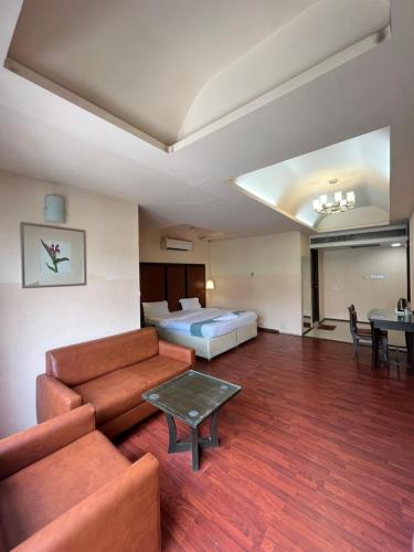 Χώρος καθιστικού στο Hotel Saiprakash