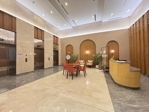 Posezení v ubytování Uptown Bloom 1BR Suite Fuente, Walk to CebuDoc