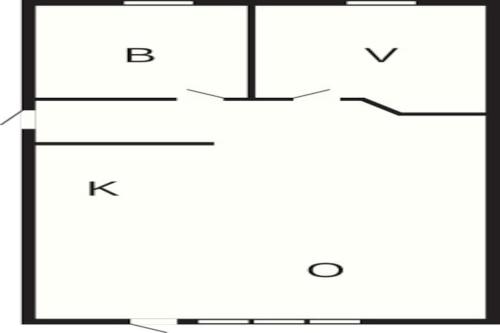 a block diagram of a building with the words k and x at 5 person holiday home in Grindsted in Tofterup