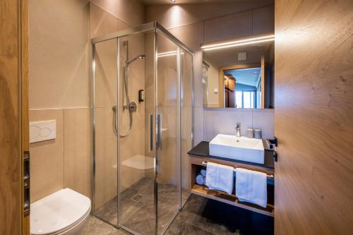 Phòng tắm tại Residence Winklgut