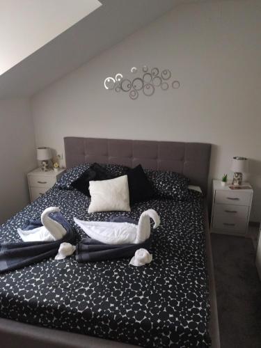 Postel nebo postele na pokoji v ubytování Apartman Mali raj