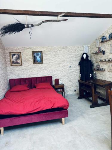 Χώρος καθιστικού στο La chambre des secrets Perougien